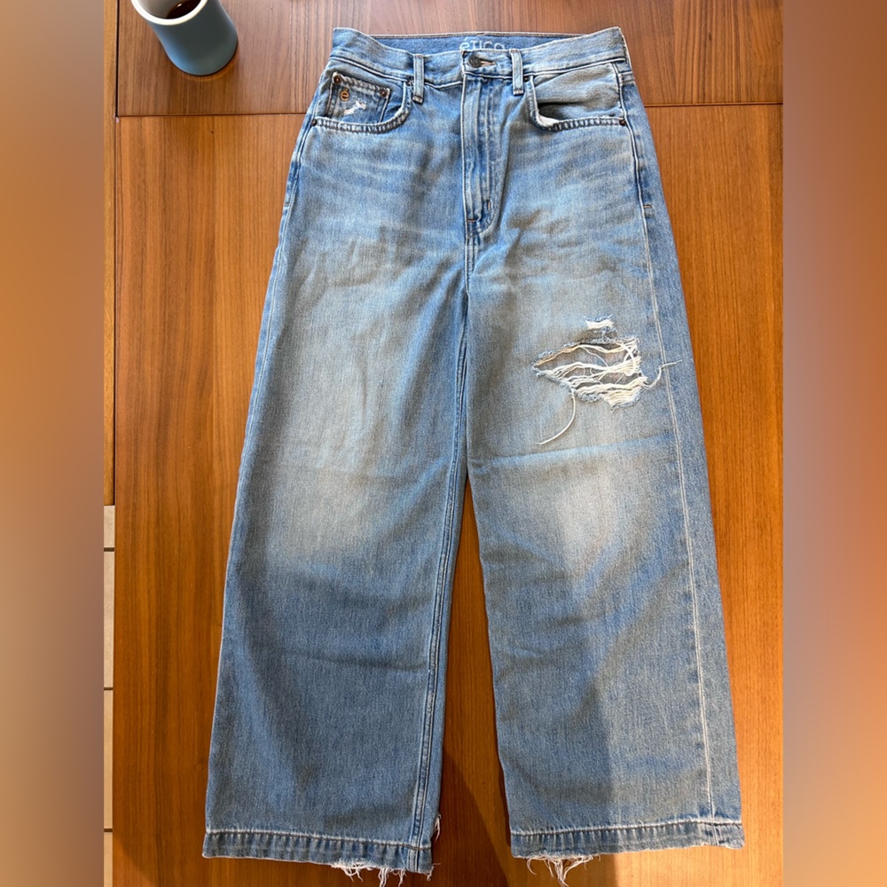 Etica Devon wide leg destroyed, Size 25